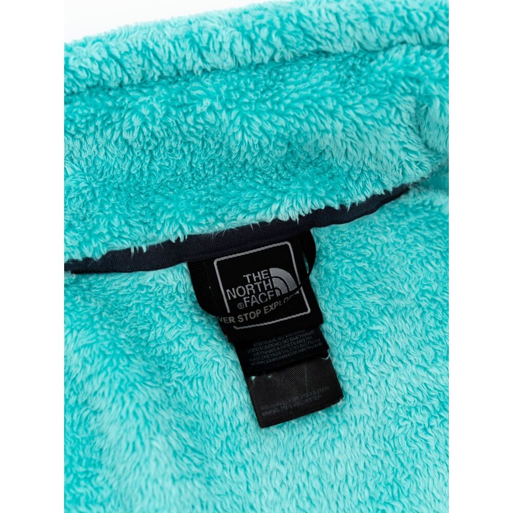 The North Face Womens M Fleece Full Zip Up Sweatshirt In Teal Blue/Green Pockets - Picture 2 of 8